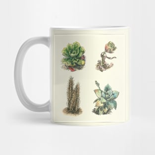 Succulents Cactus Home Garden Collection Mug